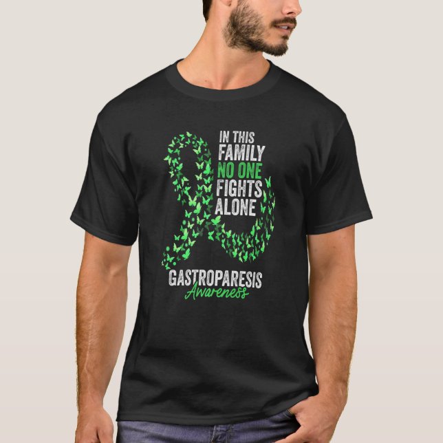 T-shirt Mois de sensibilisation à la gastroparèse Papillon (Devant)