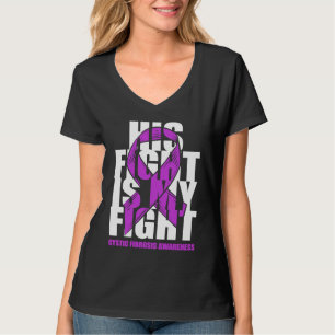 T-shirt Mois de sensibilisation à la mucoviscidose Ruban v