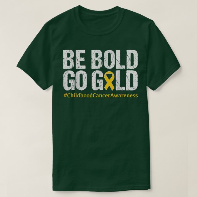 T-shirt Mois de sensibilisation au cancer chez l'enfant Ru (Design devant)