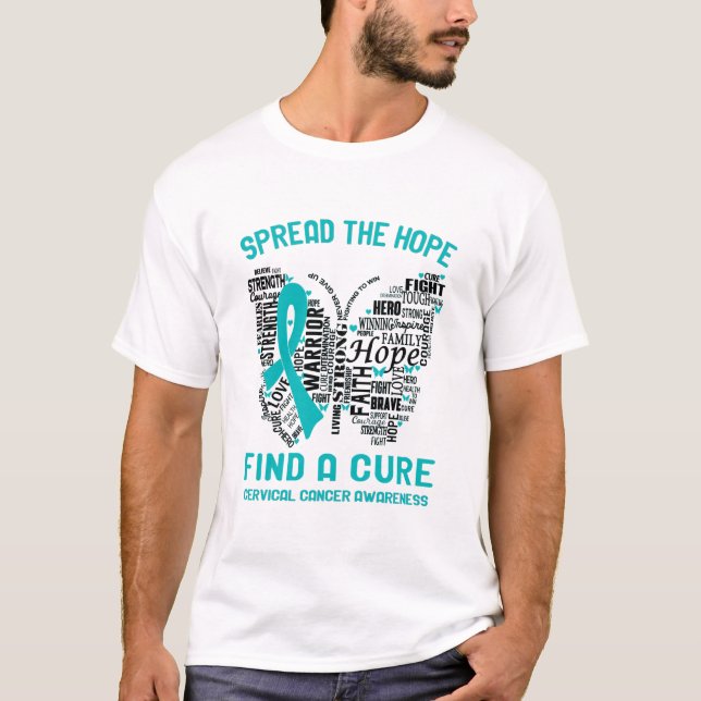 T-shirt Mois de sensibilisation au cancer du col utérin Ca (Devant)