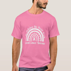 T-shirt Mois de sensibilisation au cancer du sein Arc-en-c