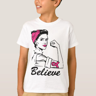 T-shirt Mois de sensibilisation au cancer du sein Croyance