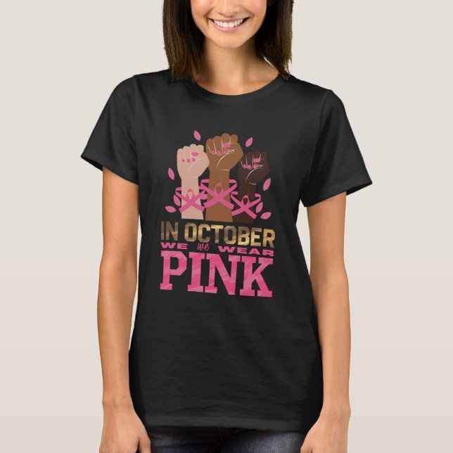 T-shirt Mois De Sensibilisation Au Cancer Du Sein En Octob (Devant)