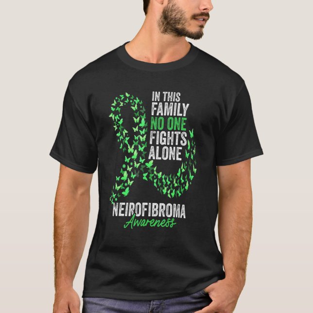 T-shirt Mois de sensibilisation au Neirofibroma Papillons  (Devant)