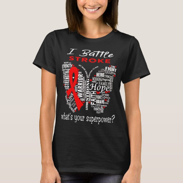 T-shirt Mois de sensibilisation aux accidents vasculaires  (Devant)