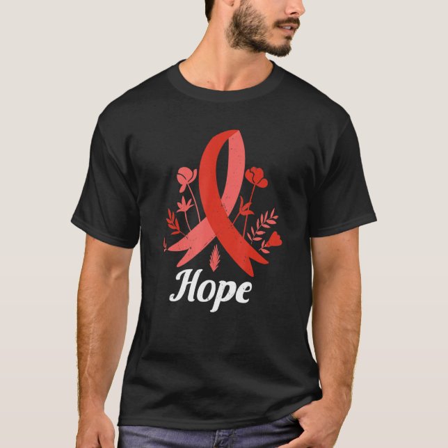 T-shirt Mois de sensibilisation aux maladies cardiaques Es (Devant)