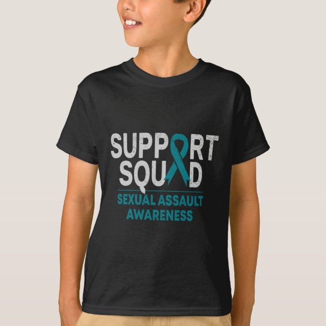 T-shirt Mois de sensibilisation de l'équipe de soutien Ual (Devant)