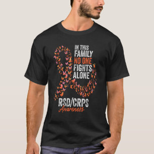 T-shirt Mois de sensibilisation RSDCRPS Papillons Orange R