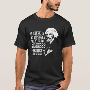 T-shirt Mois d'histoire de noir de citation de Frederick