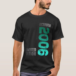 T-shirt Mois D'Octobre 2006 Année 2006 Retro 2006 Vintage
