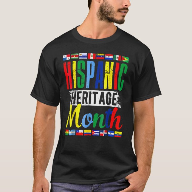 T-shirt Mois du patrimoine hispanique 2022 Costume hispani (Devant)