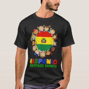 T-shirt Mois du patrimoine hispanique Bolivie Enfants garç