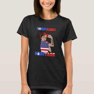 T-shirt Mois du patrimoine hispanique Chemise latine Amer