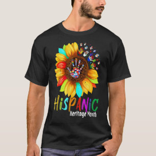 T-shirt Mois du patrimoine hispanique Drapeaux de tourneso