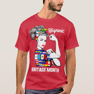T-shirt Mois du patrimoine hispanique Femmes Latino Pays F