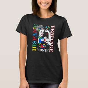 T-shirt Mois du patrimoine hispanique Femmes Latino Pays F