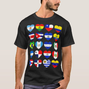 T-shirt Mois du patrimoine hispanique Latin Tous les pays 