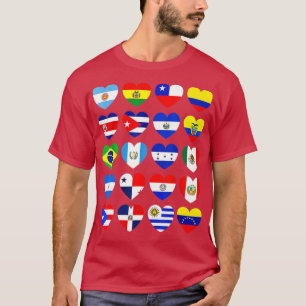 T-shirt Mois du patrimoine hispanique Latin Tous les pays 