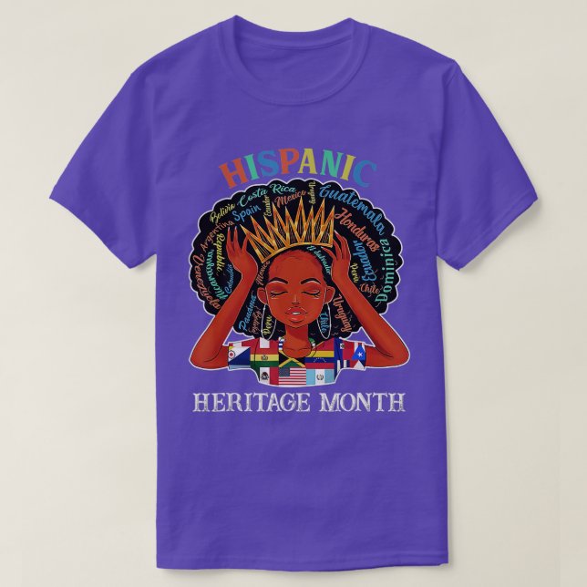 T-shirt Mois du patrimoine hispanique Latina Girls Latino  (Design devant)
