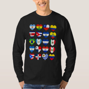 T-shirt Mois du patrimoine hispanique Latino Tous les pays