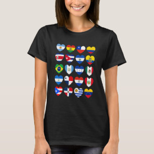 T-shirt Mois du patrimoine hispanique Latino Tous les pays