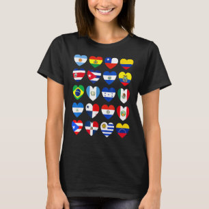 T-shirt Mois du patrimoine hispanique Latino Tous les pays