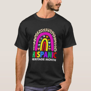 T-shirt Mois du patrimoine hispanique national Arc-en-ciel