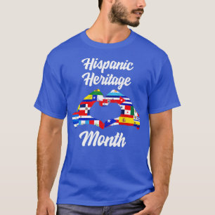 T-shirt Mois du patrimoine hispanique national Coeur Latin
