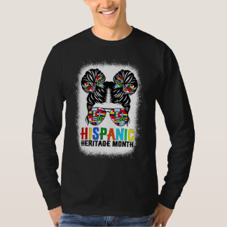 T-shirt Mois du patrimoine hispanique national Drapeaux la