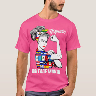 T-shirt Mois du patrimoine hispanique national Femme Latin