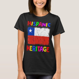 T-shirt Mois du patrimoine hispanique national Latino Chil