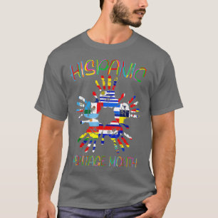 T-shirt Mois du patrimoine hispanique national Latino Tous