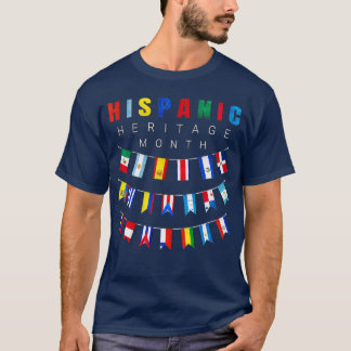 T-shirt Mois du patrimoine hispanique national Latino Tous