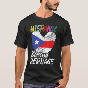 T-shirt Mois du patrimoine hispanique national Porto Rico 