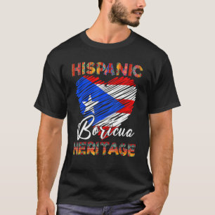 T-shirt Mois du patrimoine hispanique national Porto Rico 
