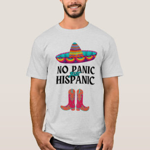 T-shirt Mois du patrimoine hispanique Pas de panique Hispa