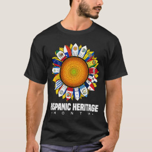 T-shirt Mois du patrimoine hispanique Pays espagnols Drape