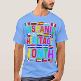 T-shirt Mois du patrimoine hispanique Pays latino-américai