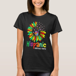 T-shirt Mois du patrimoine hispanique Pays latinos drapeau