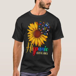 T-shirt Mois du patrimoine hispanique Pays latinos drapeau