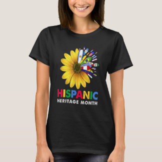 T-shirt Mois du patrimoine hispanique Pays latinos Indicat