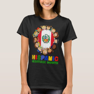 T-shirt Mois du patrimoine hispanique Pérou Enfants Garçon