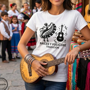 T-shirt Mois du patrimoine hispanique Raíces y Folklór