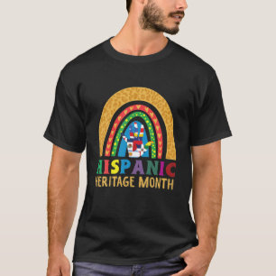 T-shirt Mois du patrimoine hispanique Rainbow Latin Pays D