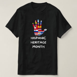 T-shirt Mois du patrimoine hispanique, tous les pays latin