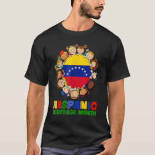 T-shirt Mois du patrimoine hispanique Venezuela Enfants Ga