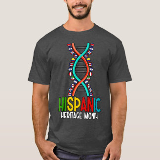 T-shirt Mois du patrimoine national hispanique Nation dna 
