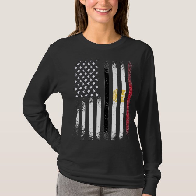 T-shirt Mois égyptien du patrimoine américain Égypte Patri (Devant)