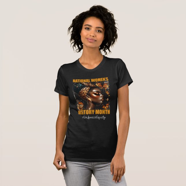 T-shirt Mois féministe de l'histoire nationale des femmes  (Devant entier)