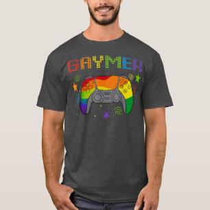 T-shirt Mois Gay pride Gaymer Rainbow Gamer Gamepad LGBTQ
